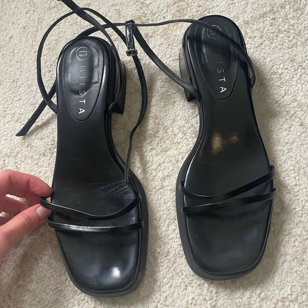 Miista Black Sandals